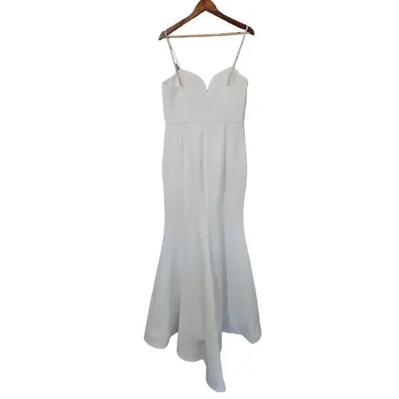 Rebecca Vallance Phoebe Bridal Mermaid Gown Ivory Size 10 NWT - Picture 6 of 10